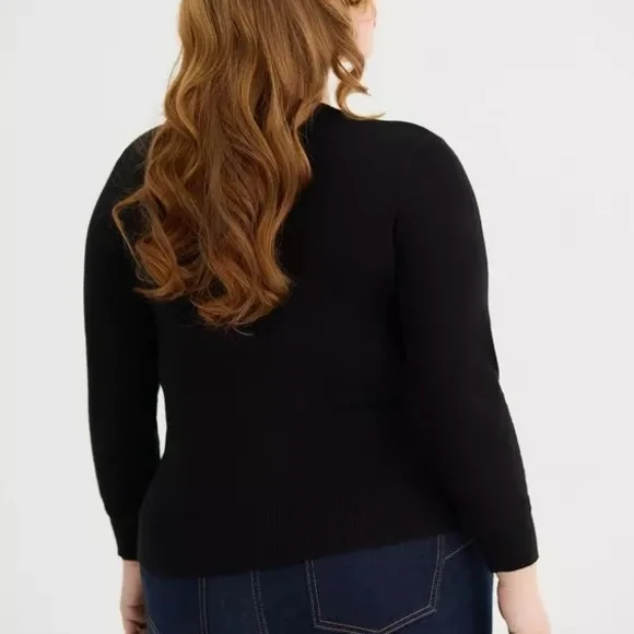 NWOT Torrid Retro Chic Cherry Embroidered Cardigan- Size 2x - Picture 3 of 11